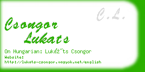 csongor lukats business card